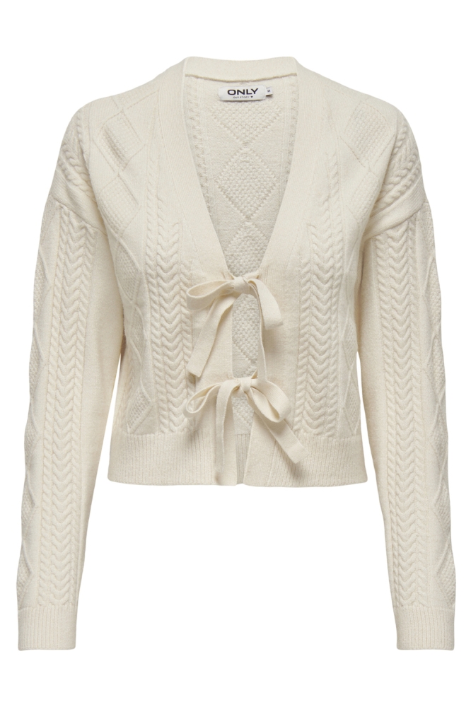ONLFIA LS STRING CARDIGAN KNT NCA 15322412 Whitecap Gray